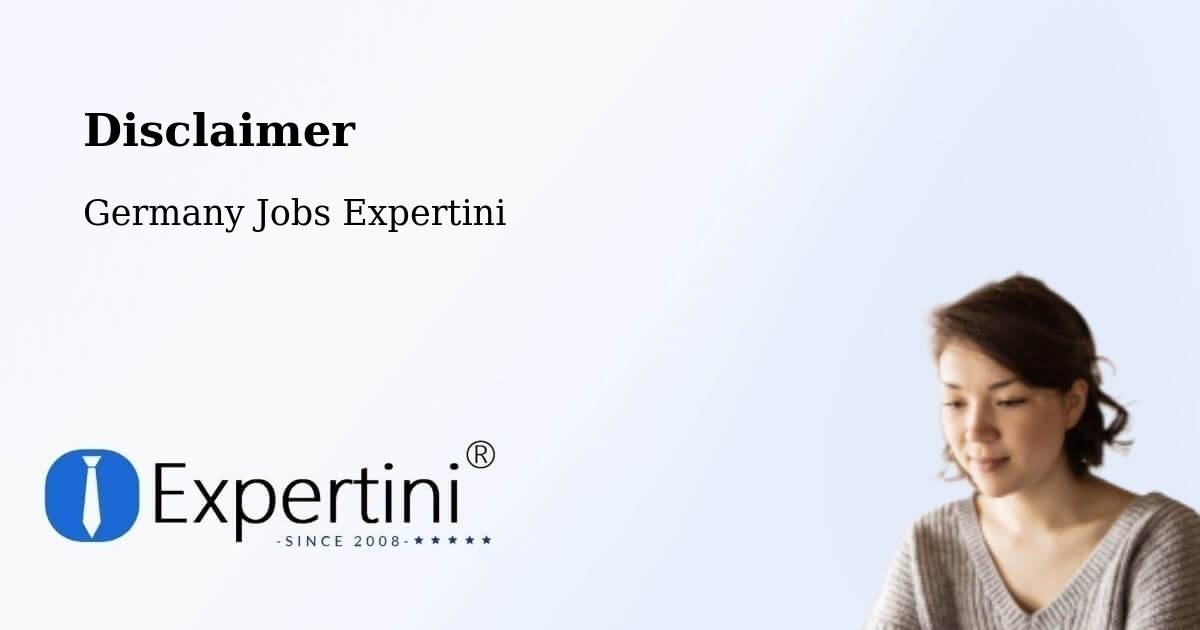 Disclaimer – Poing - Germany Jobs Expertini