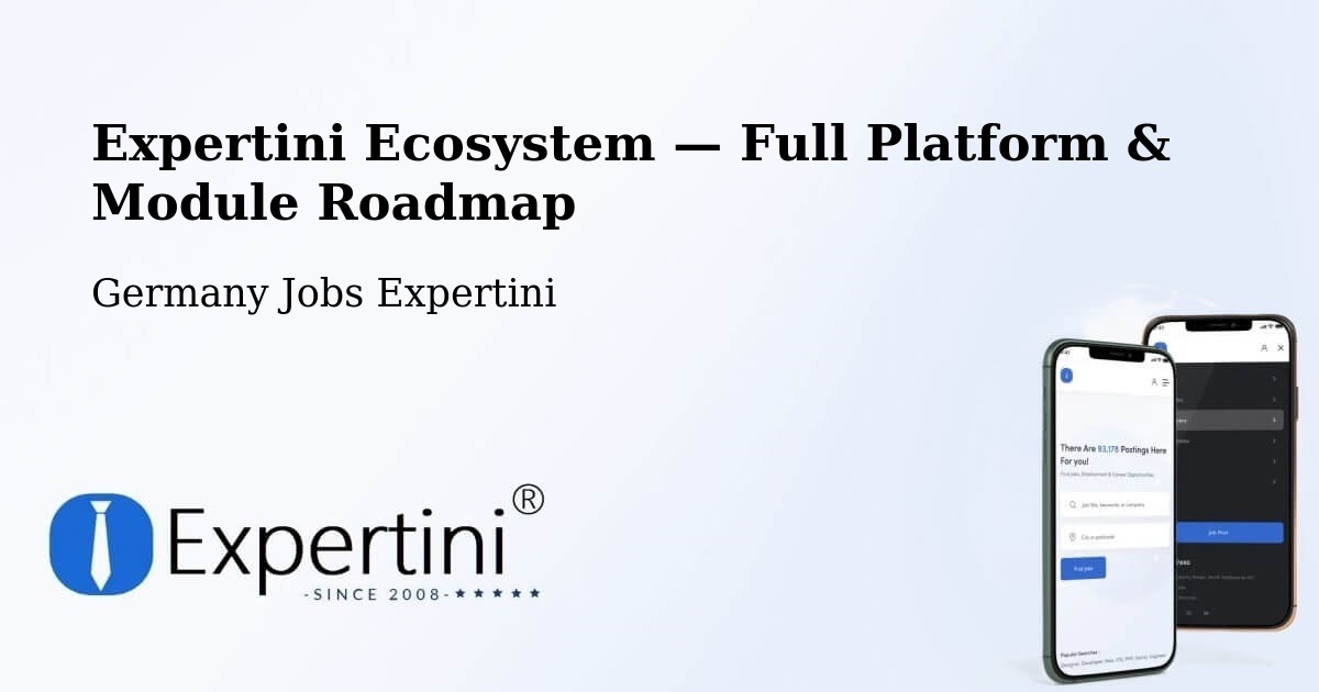 Expertini Ecosystem — Full Platform & Module Roadmap – Poing