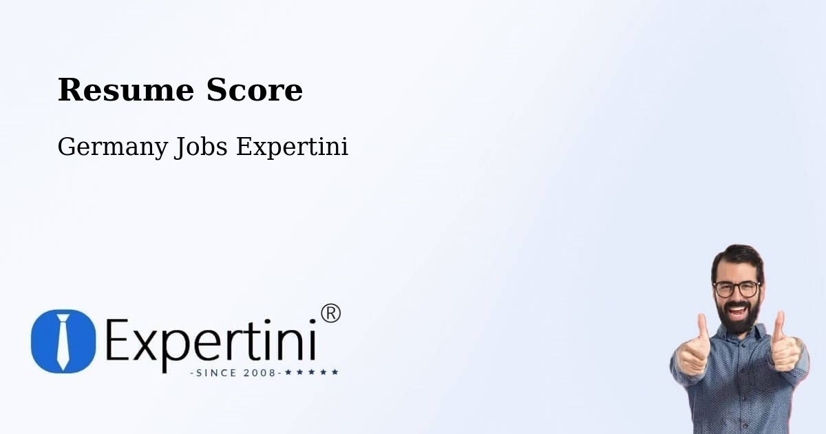 Resume Score & Job Description Match Tool – Poing - Germany Jobs Expertini